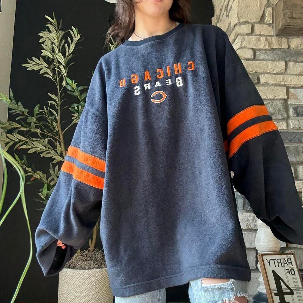 Vintage nfl chicago bears fleece pullover size 3XL